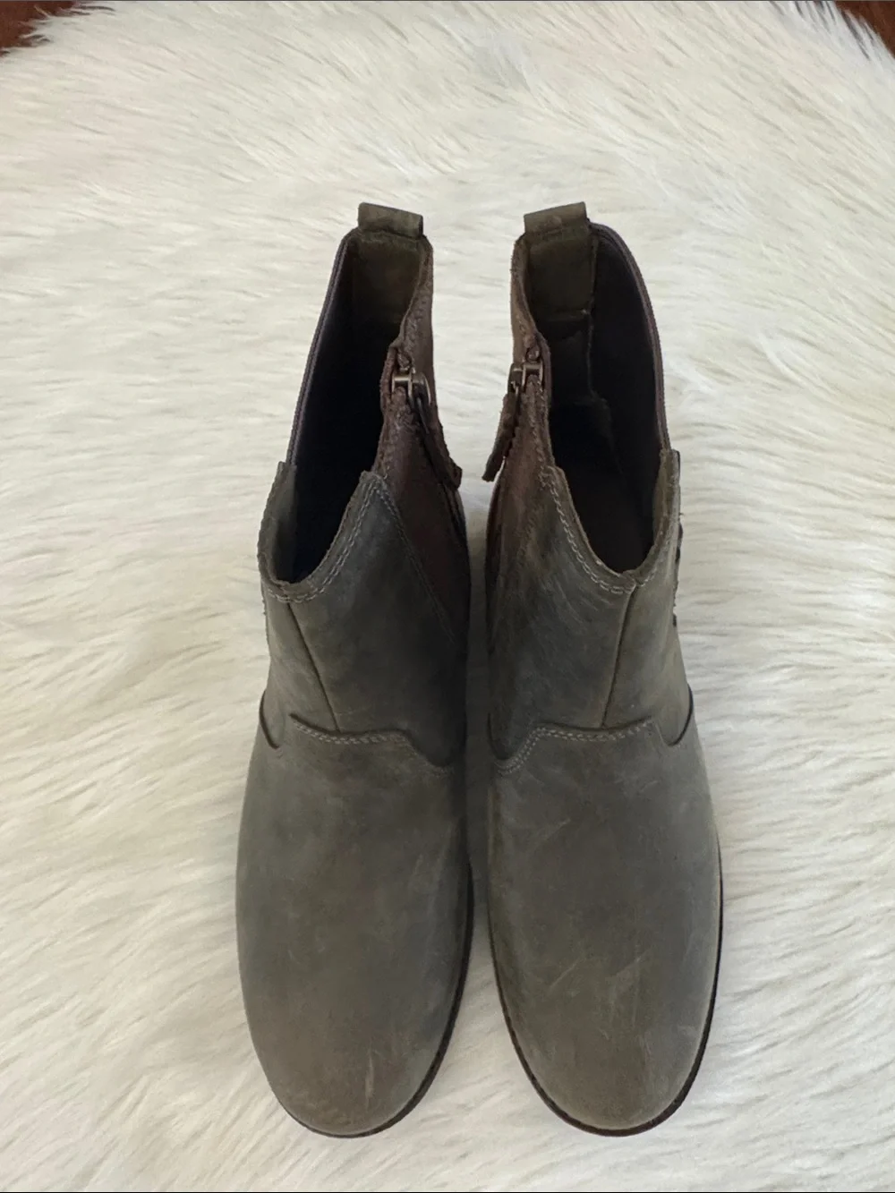 Teva Women’s Ellery Ankle Dark Olive Green Boots Size 7